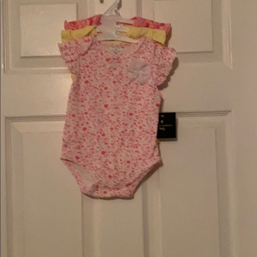 3 pack Laura Ashley onsies. NWT. 3-6 months.